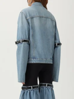 Giubbotto Coperni in denim con fettucce