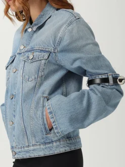 Giubbotto Coperni in denim con fettucce