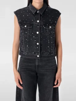 Giubbotto smanicato Levi's in denim con strass