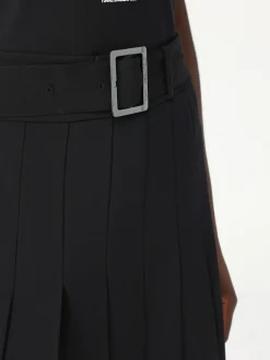 Gonna a pieghe Karl Lagerfeld in cotone