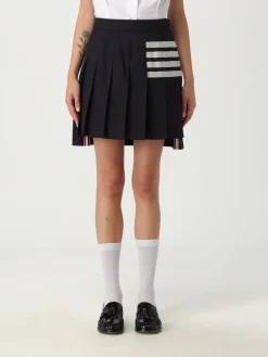 Gonna a pieghe Thom Browne in lana