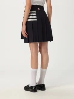 Gonna a pieghe Thom Browne in lana