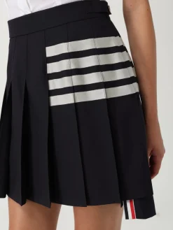 Gonna a pieghe Thom Browne in lana