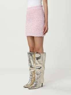 Gonna a tubino in misto cotone bouclé Balenciaga