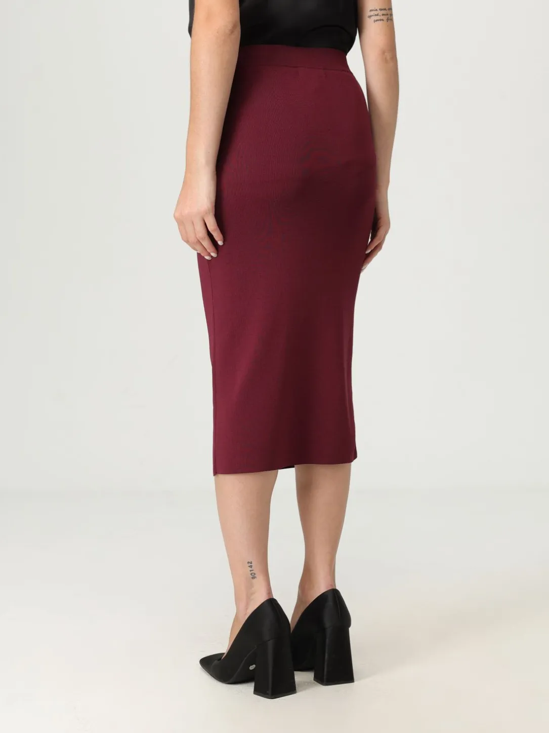 Gonna Armani Exchange in maglia