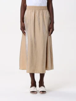 Gonna Armani Exchange in tessuto laminato