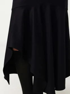 Gonna asimmetrica Alberta Ferretti in crêpe