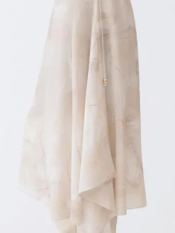 Gonna asimmetrica Fabiana Filippi in seta