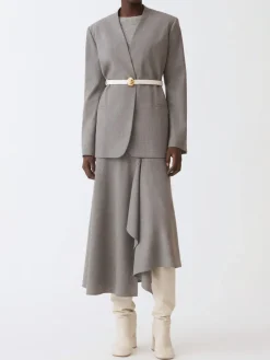 Gonna asimmetrico Fabiana Filippi in misto lana