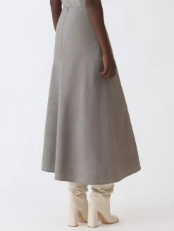 Gonna asimmetrico Fabiana Filippi in misto lana