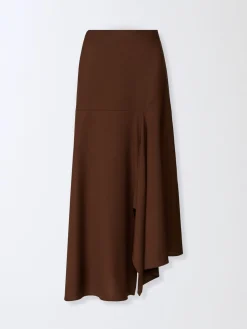 Gonna asimmetrico Fabiana Filippi in misto lana