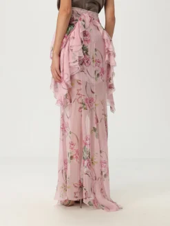 Gonna Blumarine in seta con stampa floreale