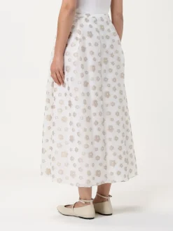 Gonna con ricami floreali Emporio Armani