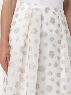 Gonna con ricami floreali Emporio Armani