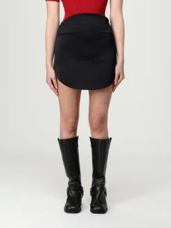 Gonna Courrèges in crêpe