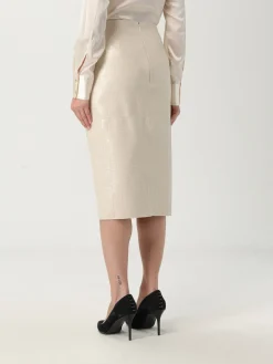 Gonna Elisabetta Franchi in pelle sintetica stampa cocco