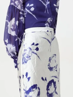 Gonna erdem in seta stampata