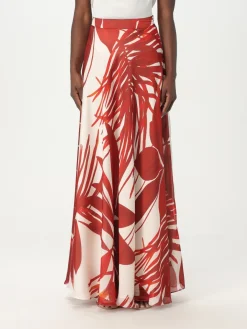 Gonna Hanita in crêpe con stampa floreale