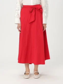 Gonna in misto cotone con fiocco Forte Forte