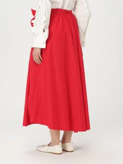 Gonna in misto cotone con fiocco Forte Forte