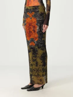 Gonna Jean Paul Gaultier in jersey con stampa grafica