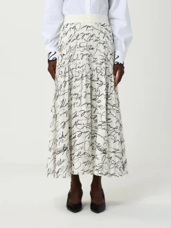 Gonna Karl Lagerfeld in crêpe plissettato