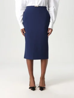 Gonna midi Elisabetta Franchi in crêpe