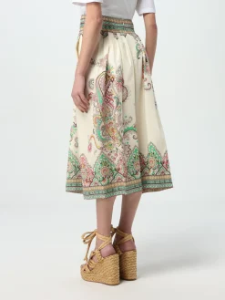 Gonna midi Etro in popeline stampato