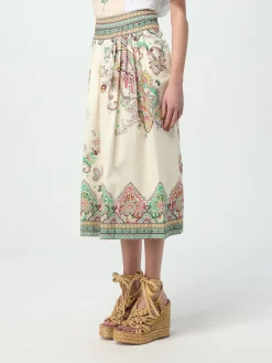 Gonna midi Etro in popeline stampato