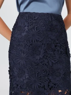 Gonna midi Rotate in pizzo