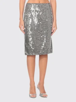 Gonna midi Rotate in tessuto paillettato