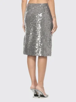 Gonna midi Rotate in tessuto paillettato