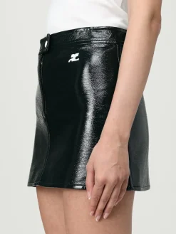 Gonna mini Courrèges in vernice