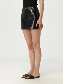 Gonna mini Courrèges in vernice