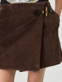 Gonna mini in velluto a righe Moschino Couture