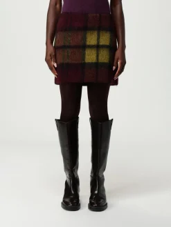 Gonna mini Roberto Collina in misto lana check