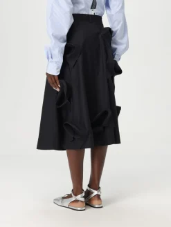 Gonna Moschino Couture in cotone con applicazioni