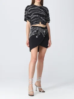 Gonna Paco Rabanne in jersey stampato