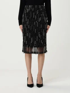 Gonna Pinko in jersey con strass