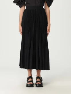 Gonna plissettata Junya Watanabe in misto lana plissettata