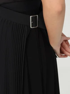 Gonna plissettata Junya Watanabe in misto lana plissettata