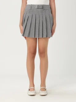 Gonna plissettata Liu Jo a quadretti in misto viscosa