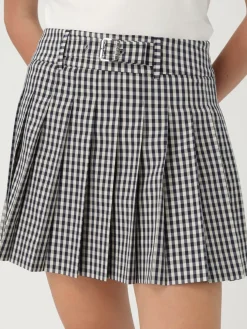 Gonna plissettata Liu Jo a quadretti in misto viscosa