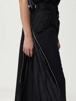 Gonna plissettato Sacai in misto lana