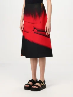 Gonna stampata Jil Sander in lana e seta