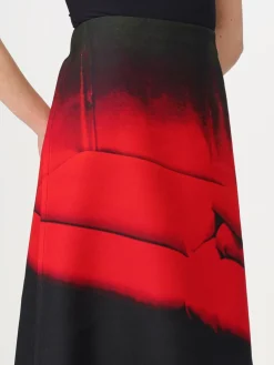 Gonna stampata Jil Sander in lana e seta