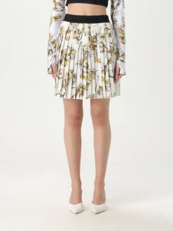 Gonna Versace Jeans Couture in crêpe plissettato