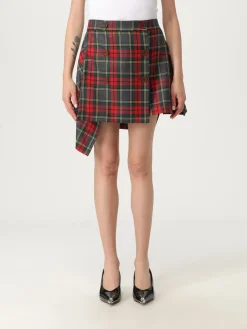 Gonna Vivienne Westwood in lana vergine con stampa Tartan