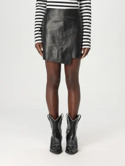 Gonna-pantaloncino Karl Lagerfeld in pelle sintetica