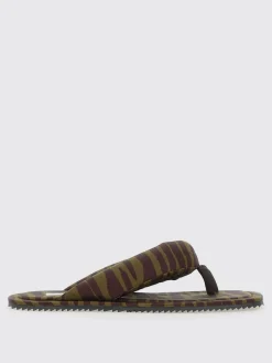 Infradito The Attico in viscosa con stampa zebrata